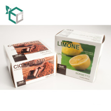 Alibaba Square Folding Film Lamination Eco-friendly Custom Art Paper Frozen Food Packaging Box